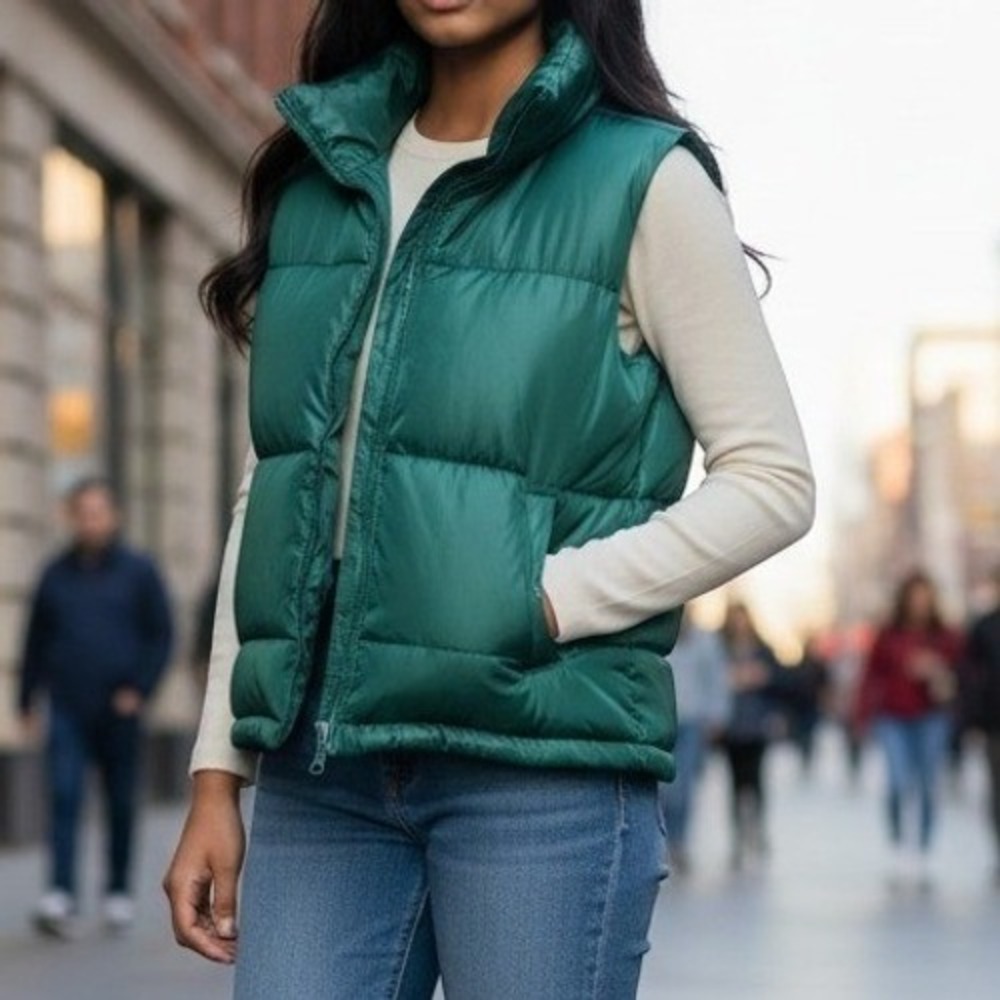 Orange Kiss Essentials Puffer Vest – Size Medium